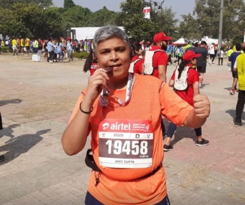 Amit Gupta Half marathon Airtel India